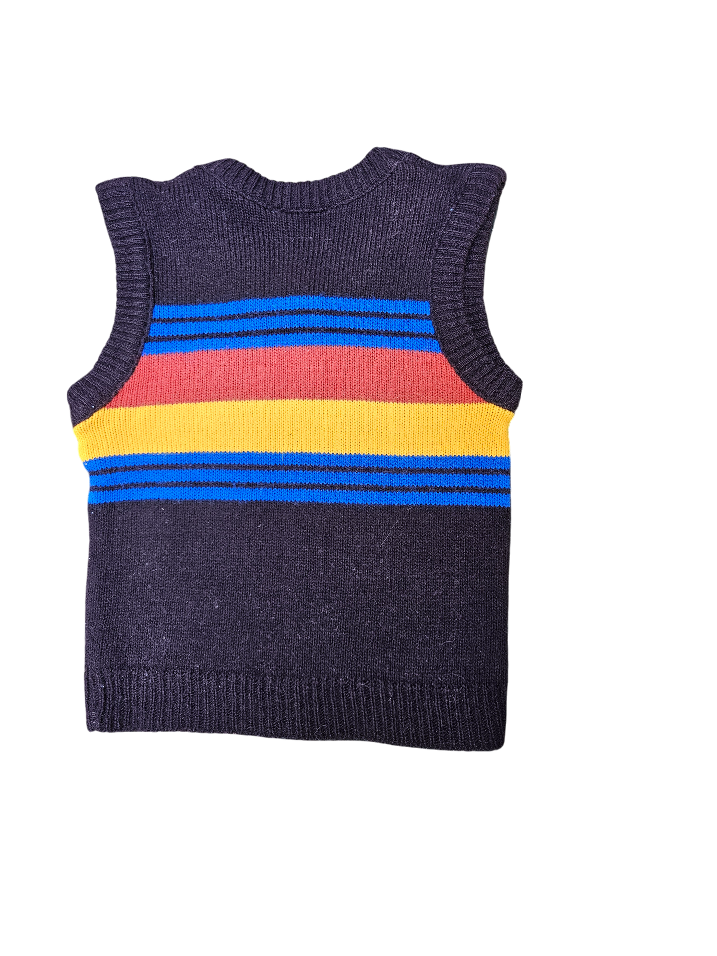 Vintage acrylic knit sweater vest 2T