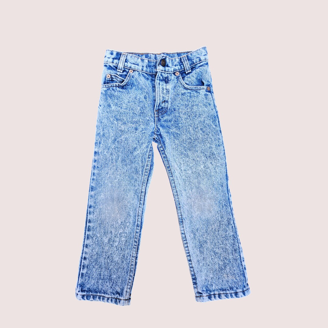 Vintage Acid Wash Orange Tab Levi's Jeans 550