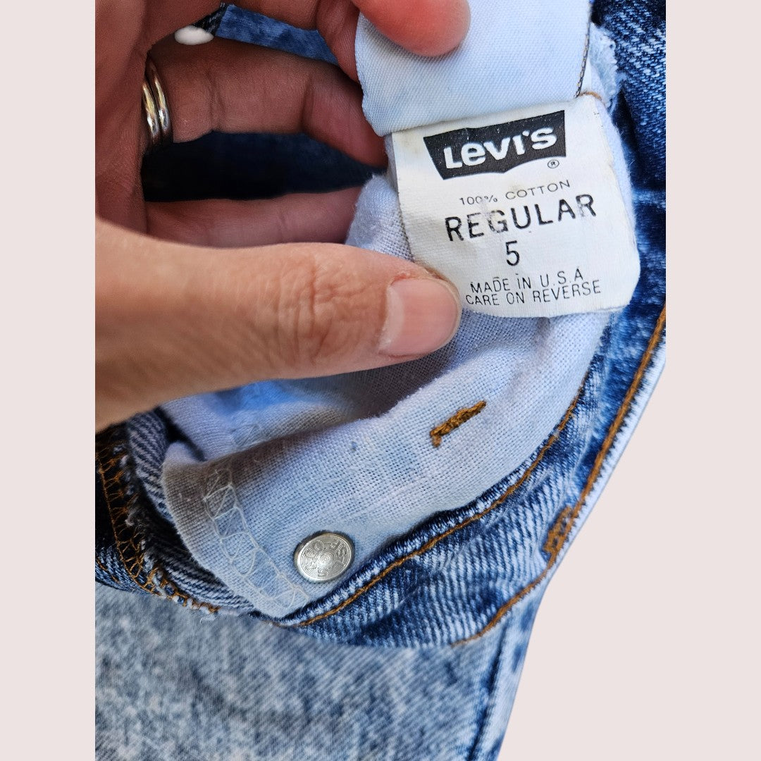 Vintage Acid Wash Orange Tab Levi's Jeans 550
