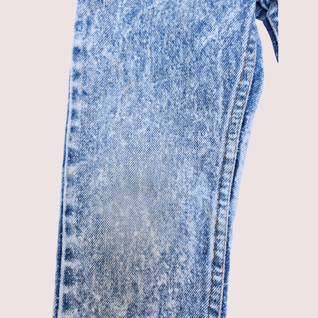 Vintage Acid Wash Orange Tab Levi's Jeans 550