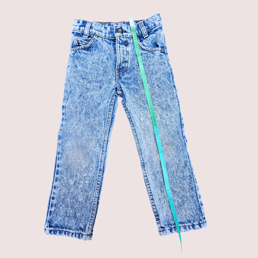 Vintage Acid Wash Orange Tab Levi's Jeans 550