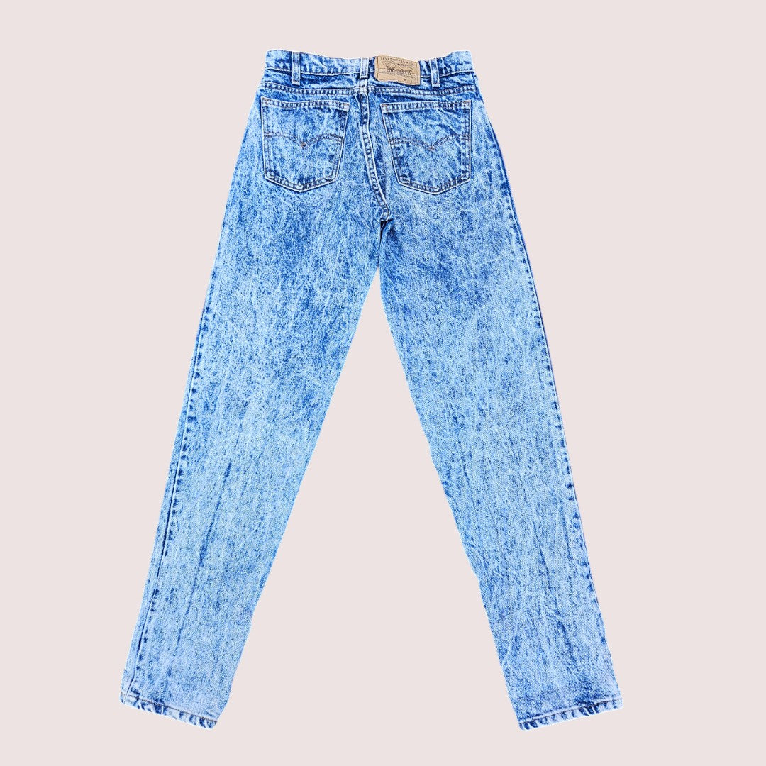 Vintage Acid Wash Orange Tab Levi's Jeans 550