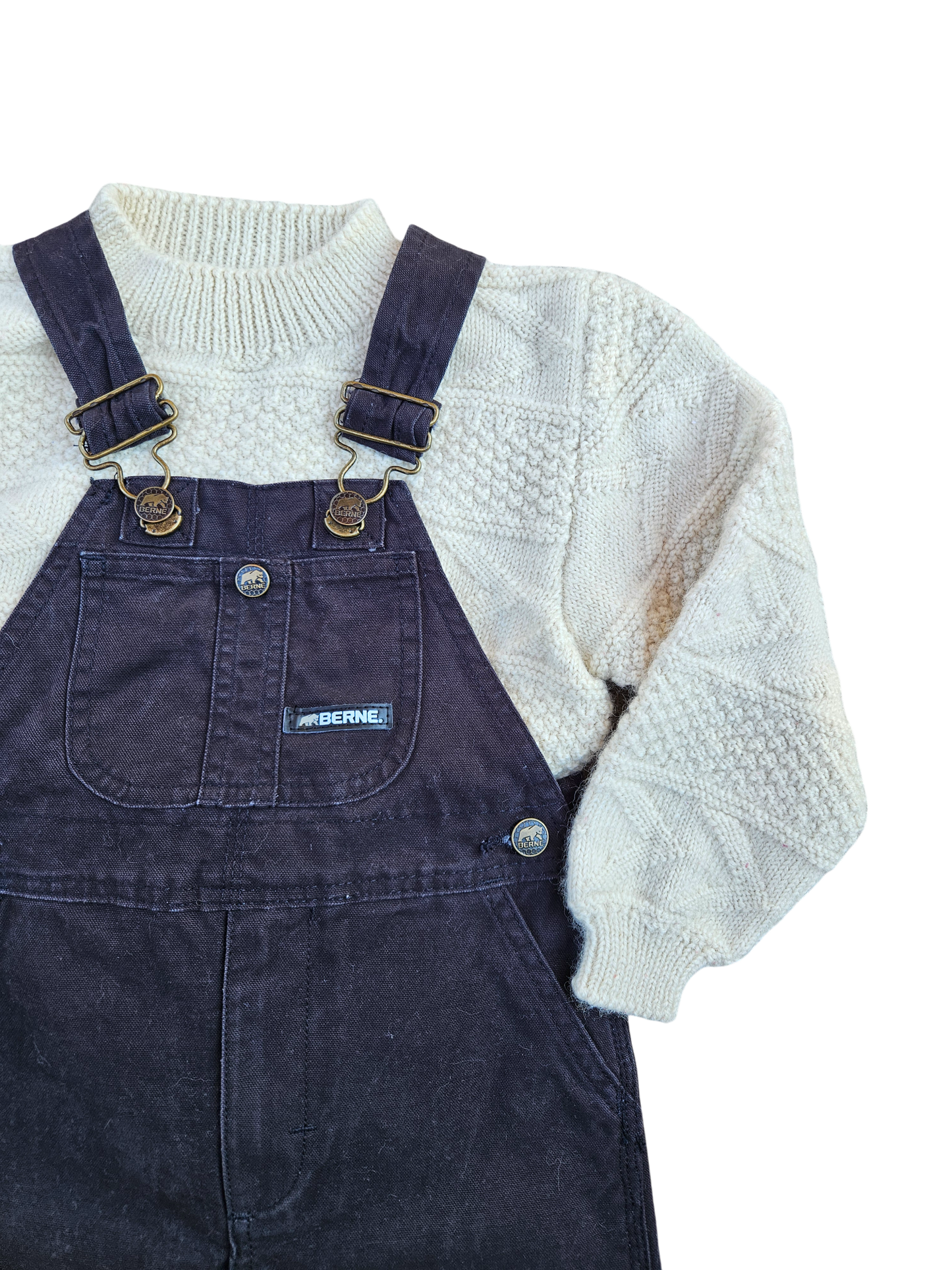 Handknit wool jumper 4-5T