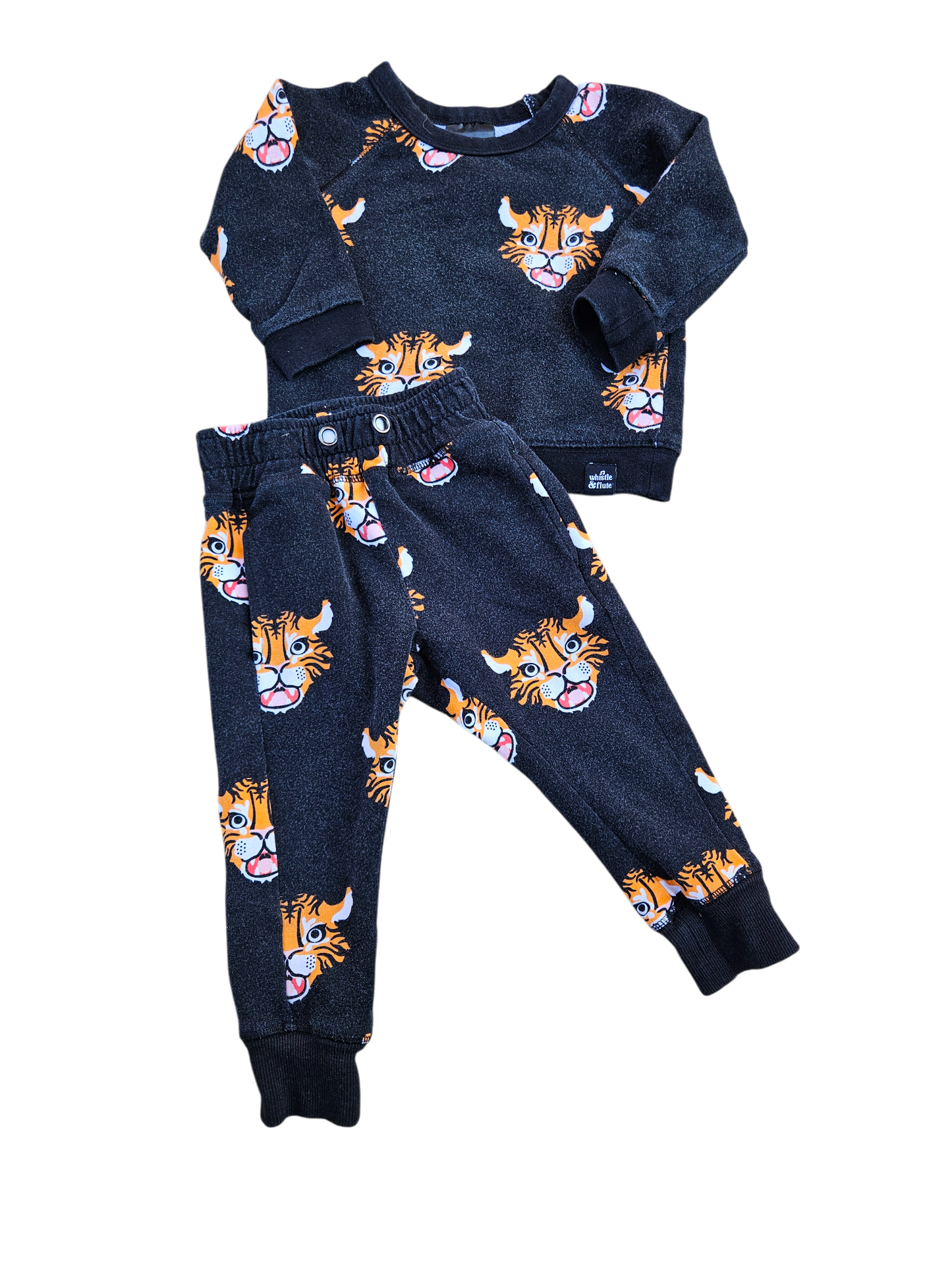 Whistle and Flute two piece sweatsuit set 12-18m