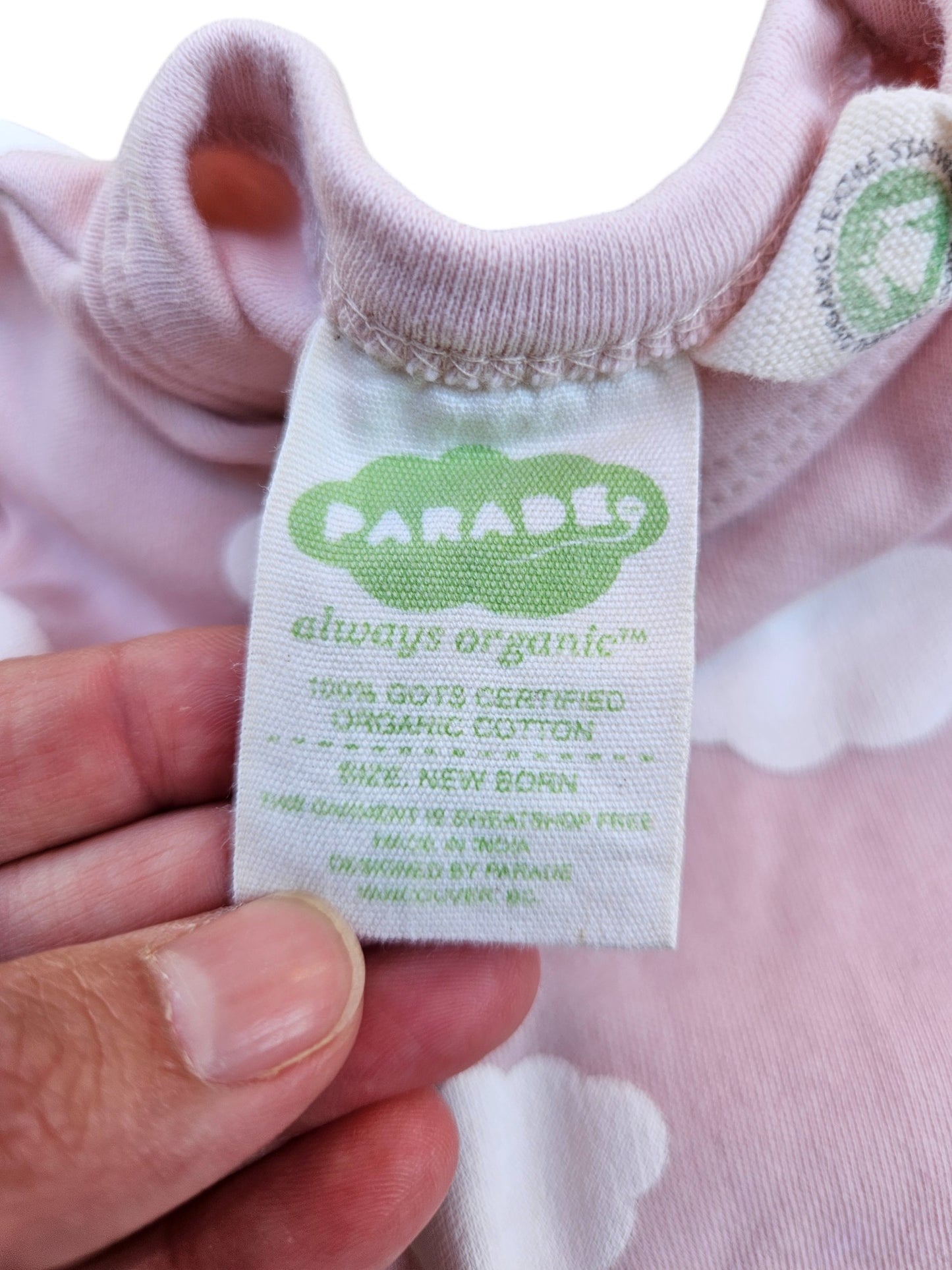 Parade organics baby sleep gown