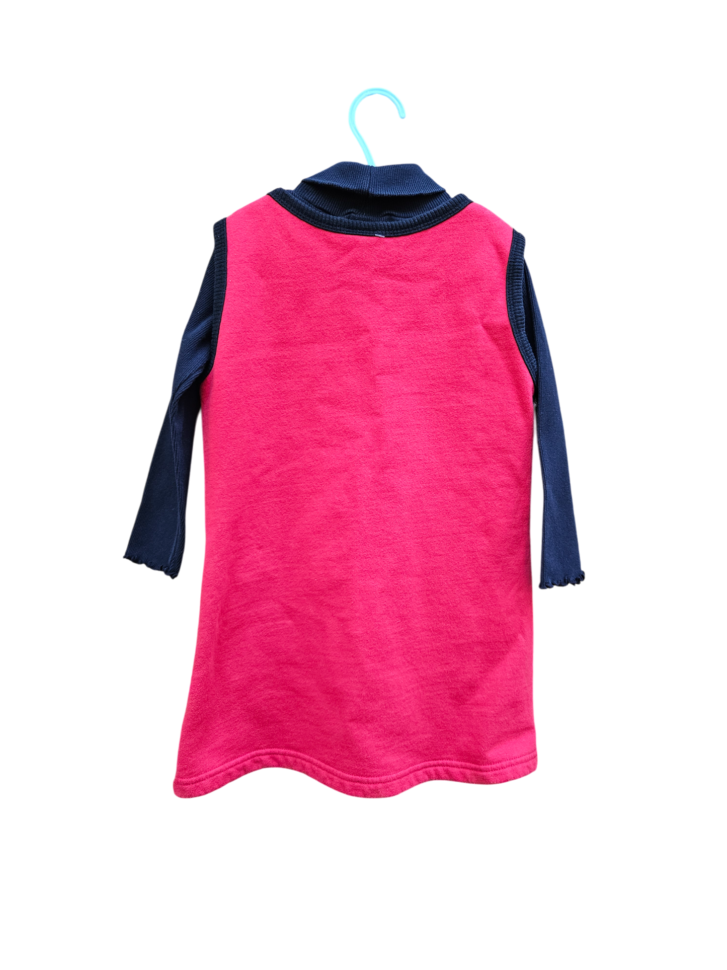 Vintage snowman dress 4-6y and turtleneck 5T