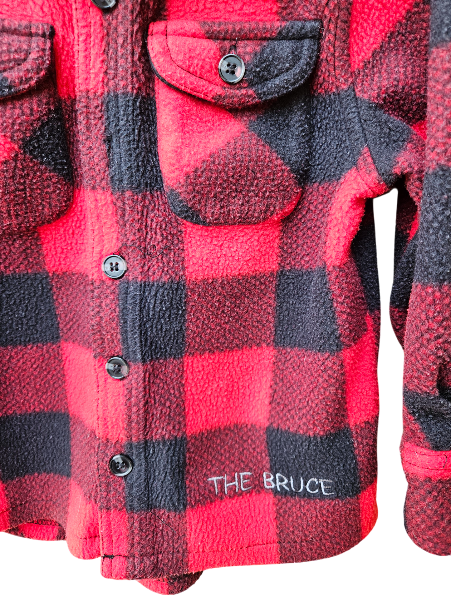 Buffalo plaid fleece shirt jacket 2T