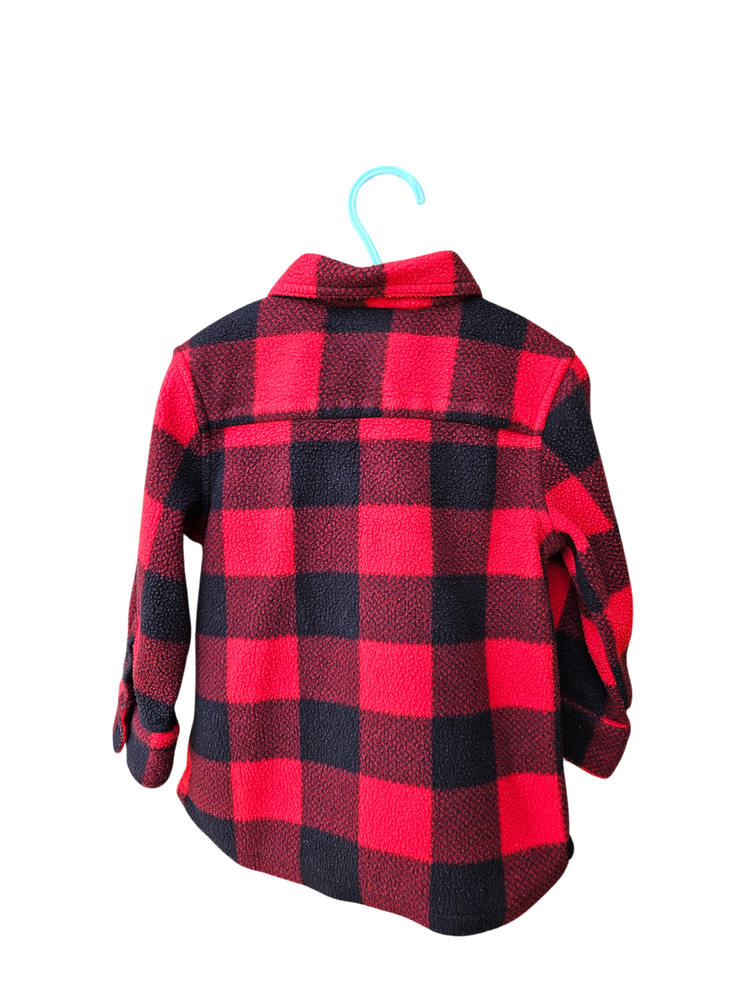Buffalo plaid fleece shirt jacket 2T