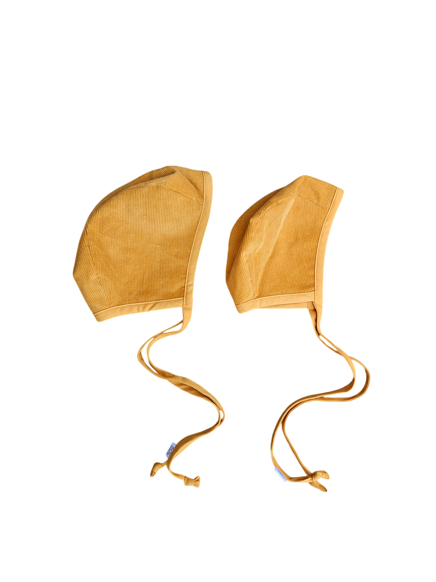 Handmade corduroy bonnets -mustard