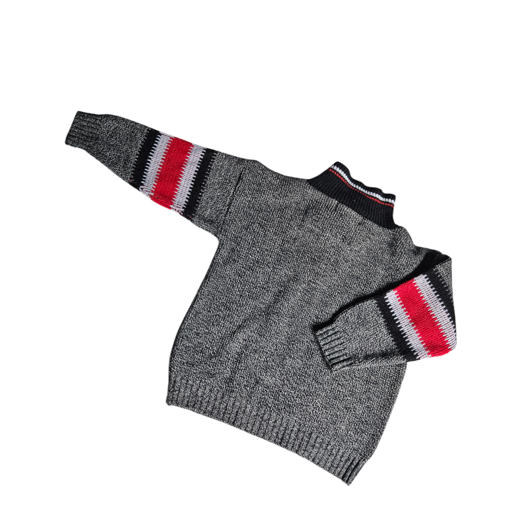 Vintage boys club acrylic knit 1/4 zip sweater Size 5