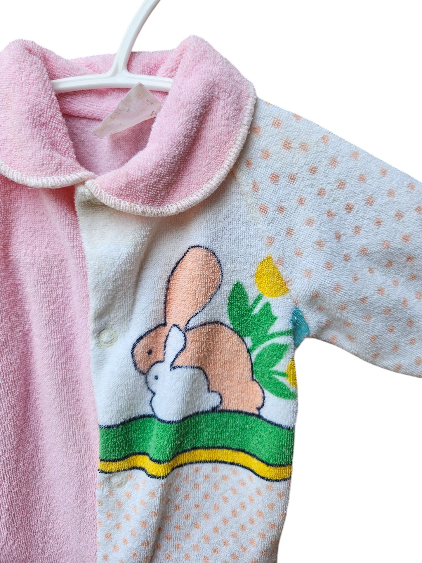 Vintage Eaton bunny sleeper Size S, approx 0-3M