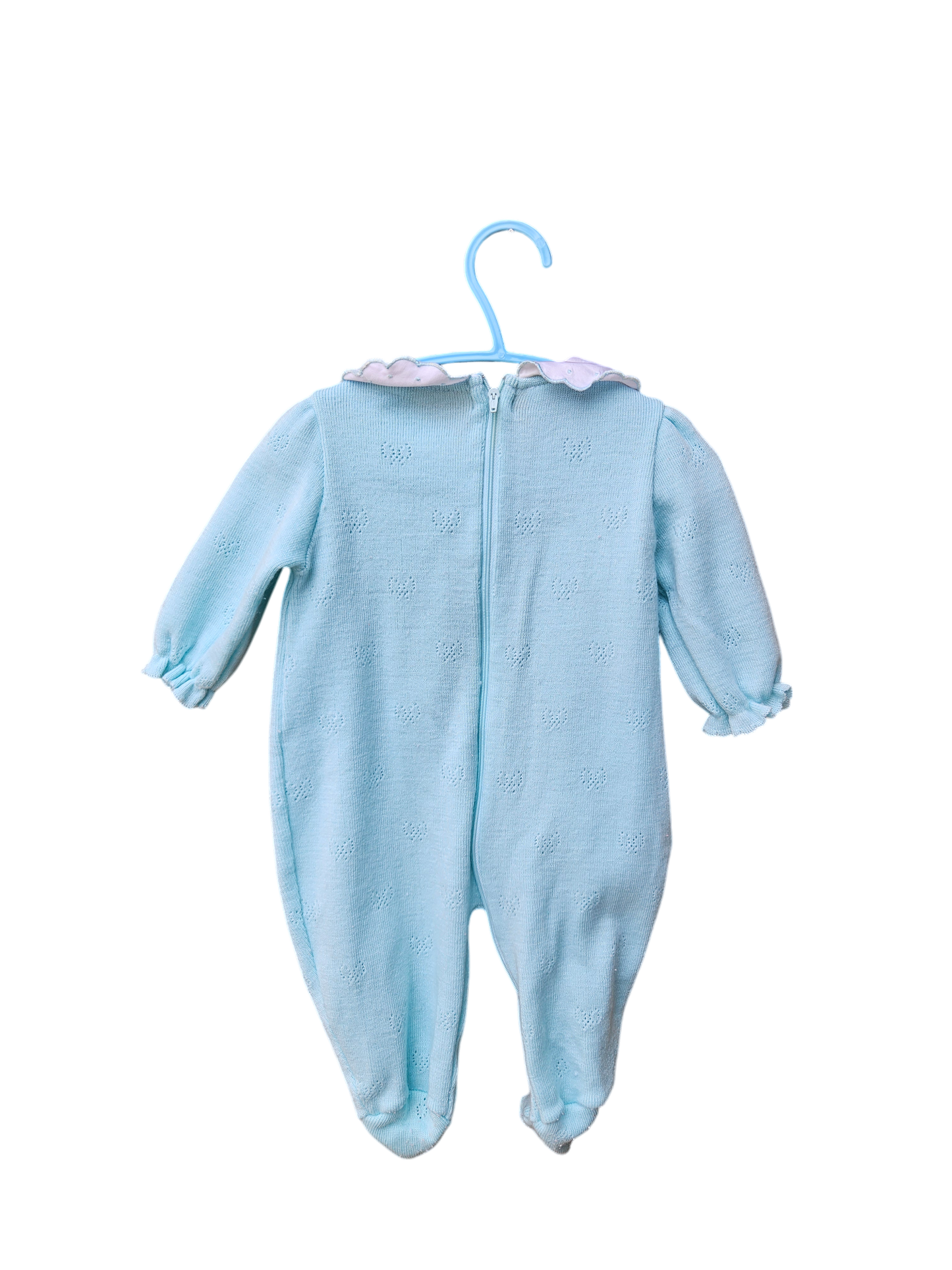 Vintage acrylic knit romper 9M