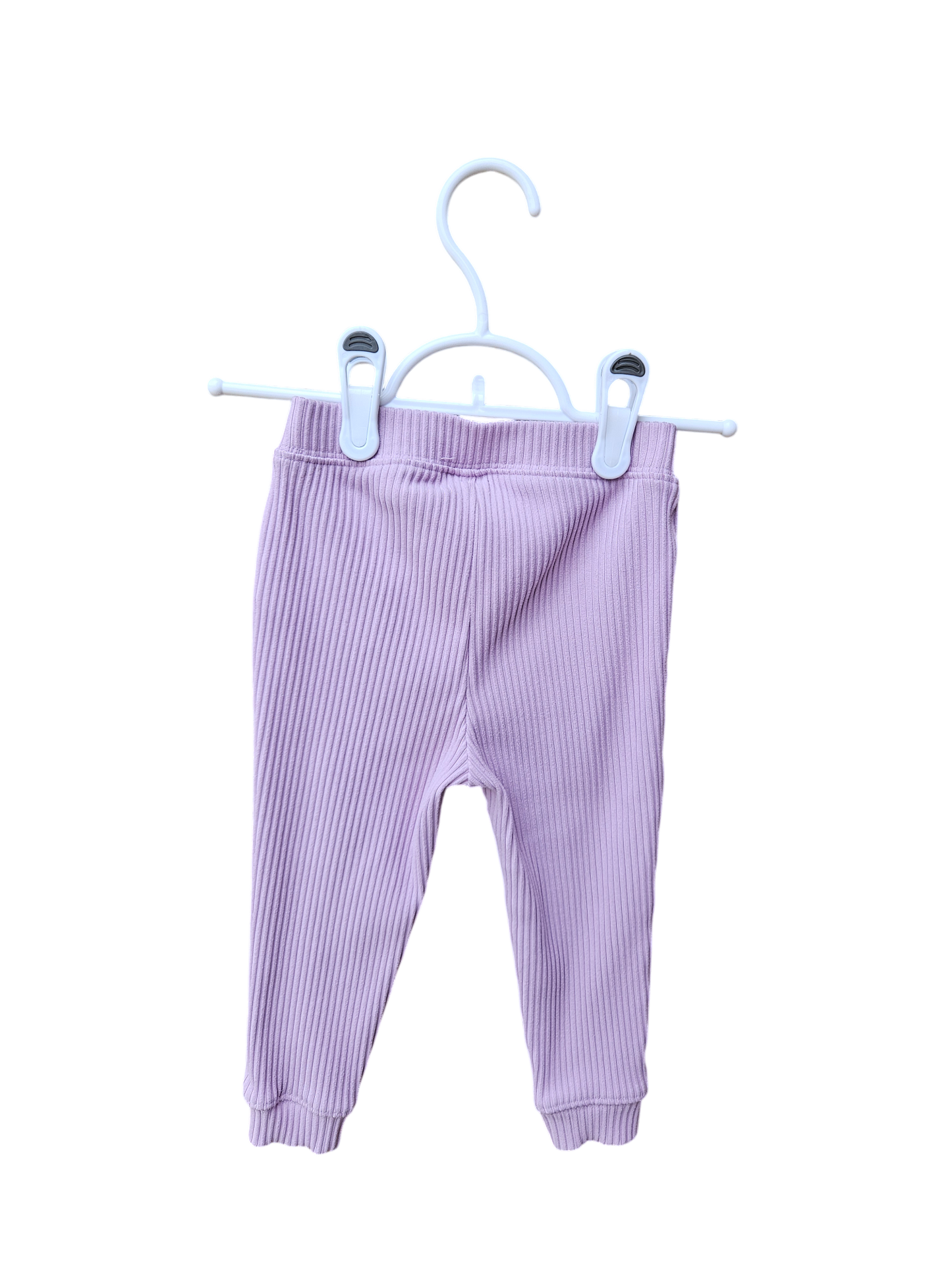 babygap lilac ribbed pants 18-24M