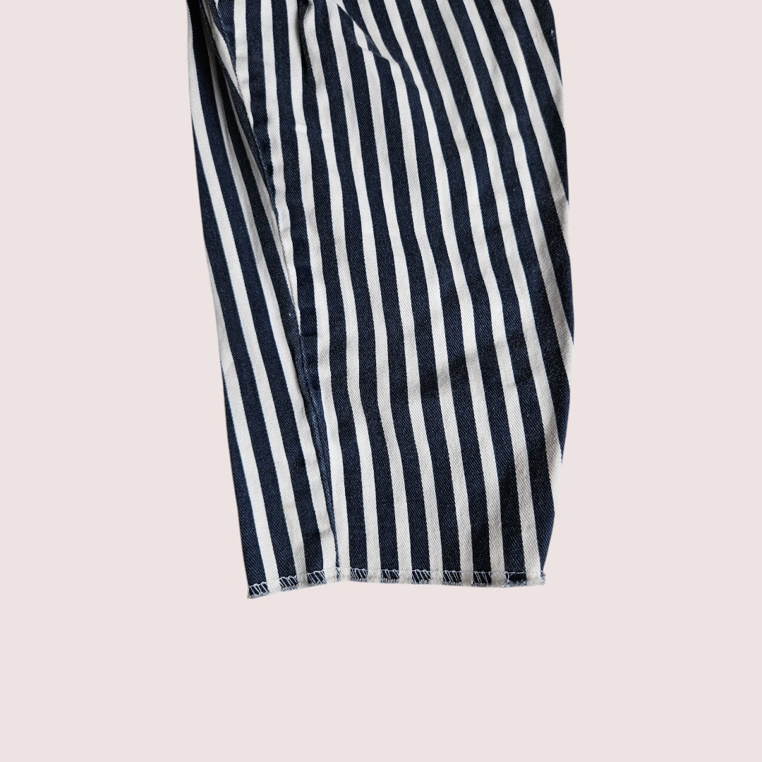 Vintage striped overalls 2T