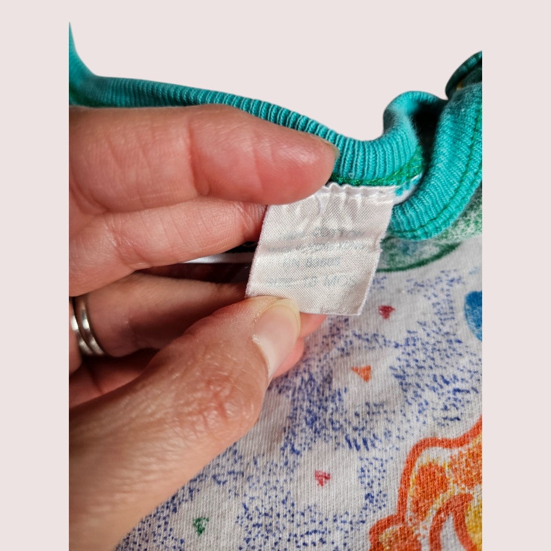 Crayola baby dino print sleeper/romper tagged 18m
