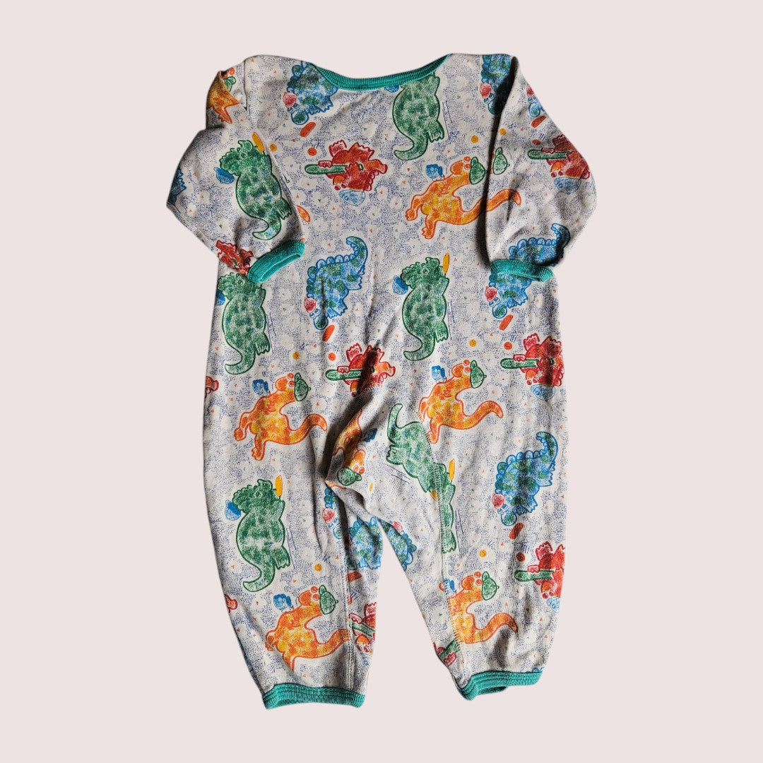 Crayola baby dino print sleeper/romper tagged 18m