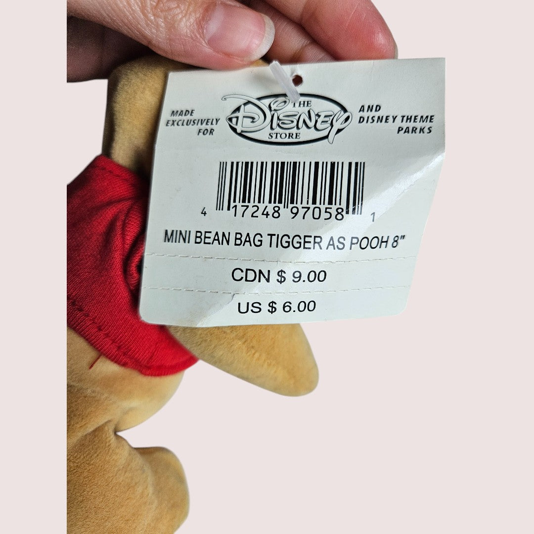 Disney Winnie the Pooh Mini Bean Bag Tigger as Pooh plush NWT