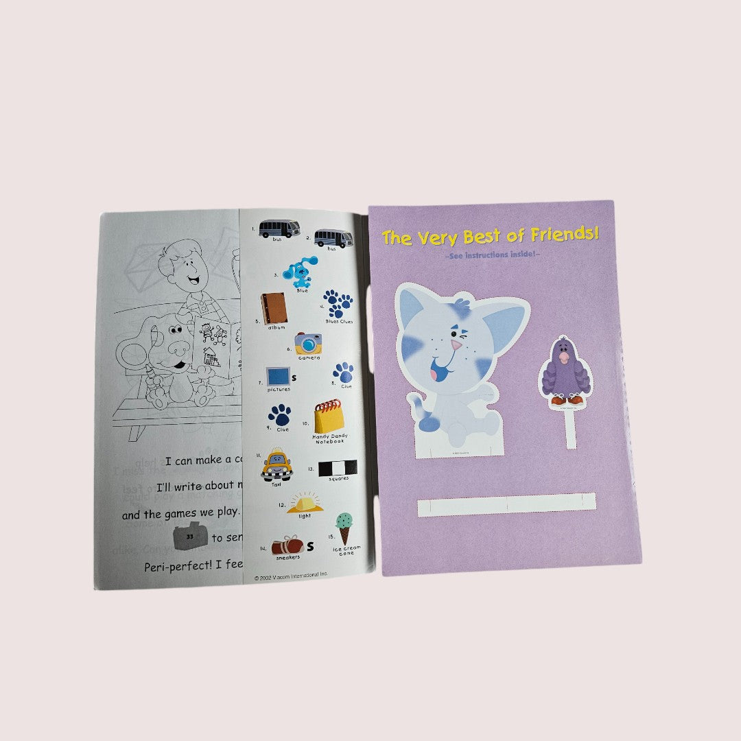 2002 Blue's Clues Periwinkles City Pal Tell A Story sticker book
