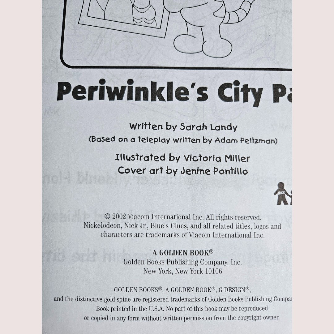 2002 Blue's Clues Periwinkles City Pal Tell A Story sticker book