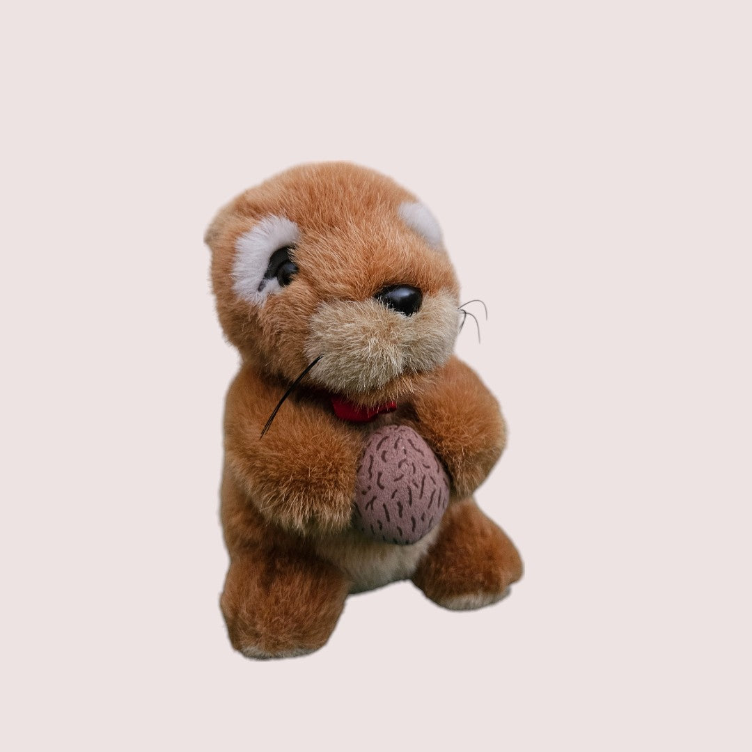 Brown Squirrel plush with nut