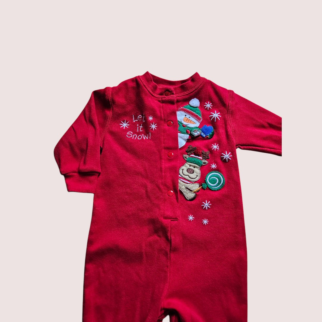 Set of two vintage MiniWear holiday sleepers 6-9m