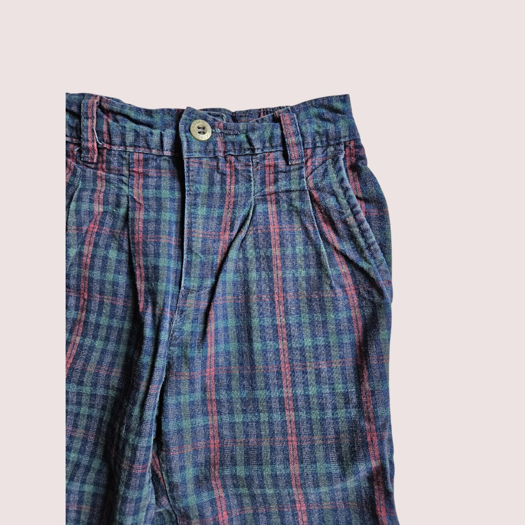 Vintage Dockers/Levis plaid pleat front pants 2T