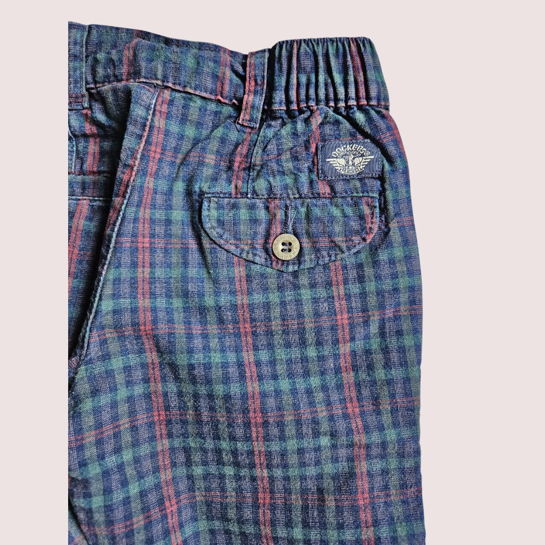 Vintage Dockers/Levis plaid pleat front pants 2T