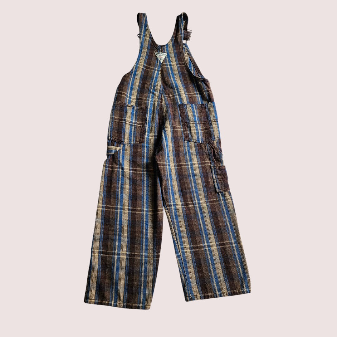 Modern oshkosh overalls in a cool plaid colourway Tagged 5T