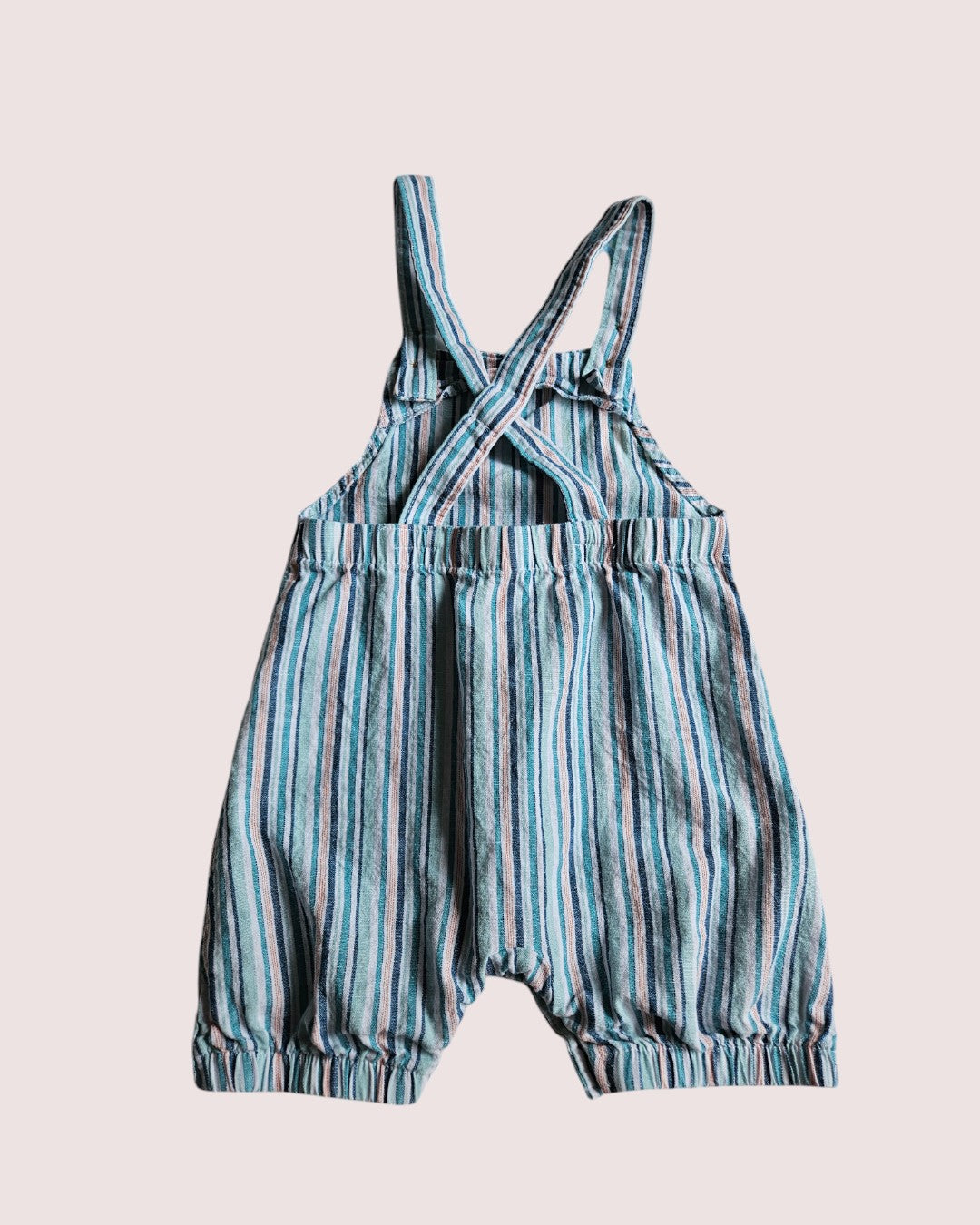 Striped shortall/romper 24m, could fit 2T