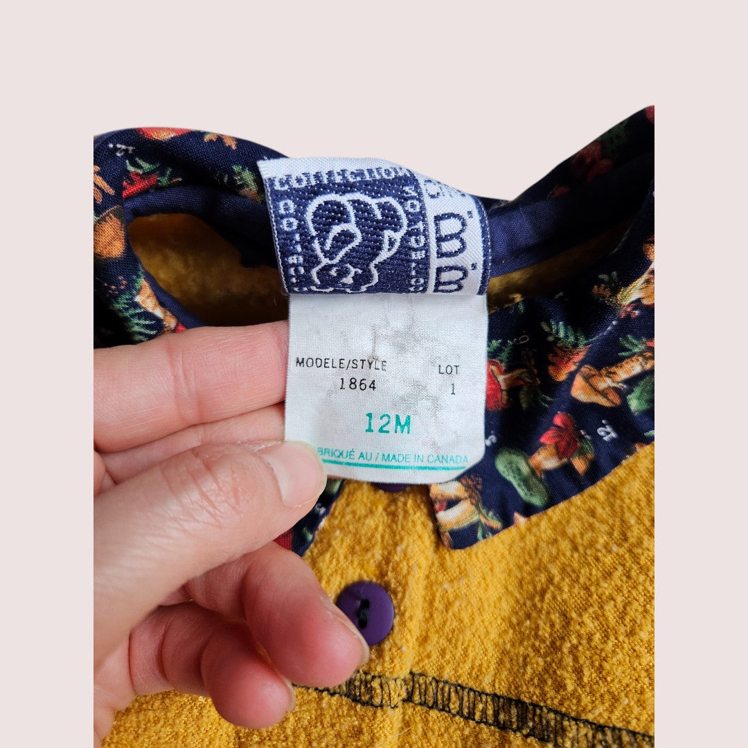 Vintage BB Club mushroom dress 12M