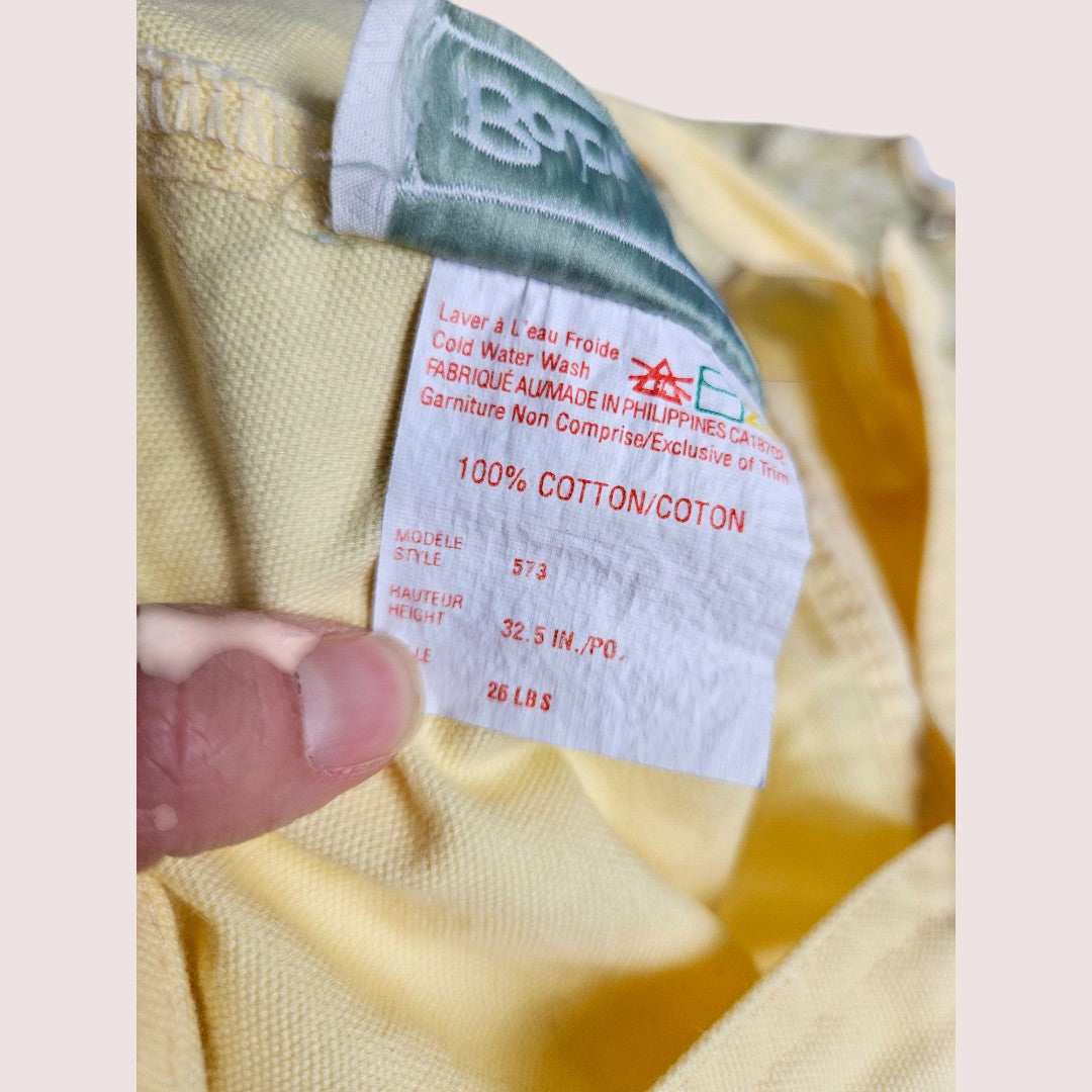 Vintage Baby Boots two piece set Floral tee and overalls 18-24M