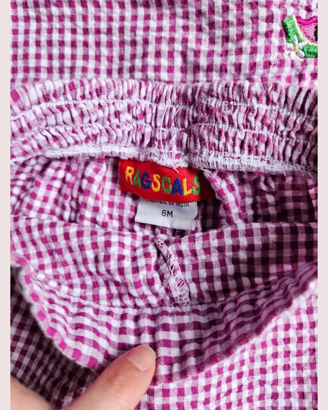 Vintage Ragscals seersucker set 6M