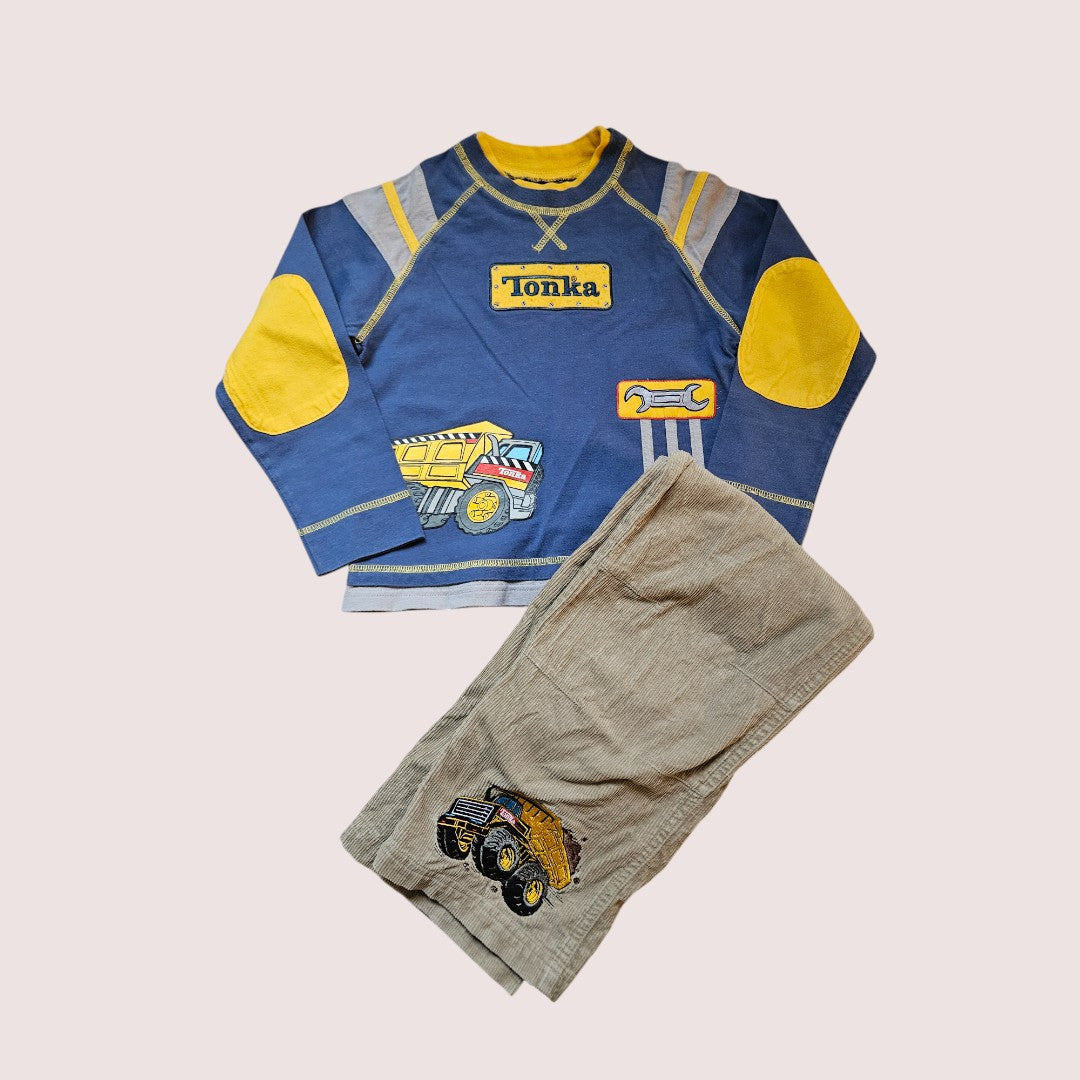 2004 Tonka 5-6T Shirt and Pants Set