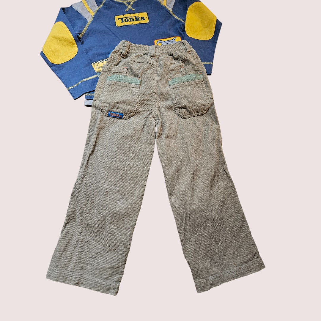 2004 Tonka 5-6T Shirt and Pants Set