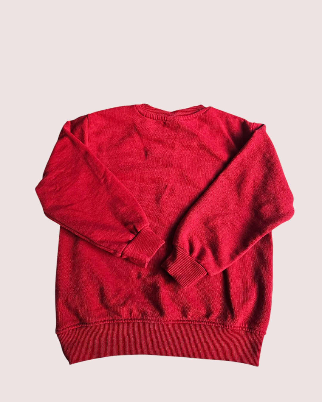 Zara "Beyond Happy" Crewneck 5-6T Red