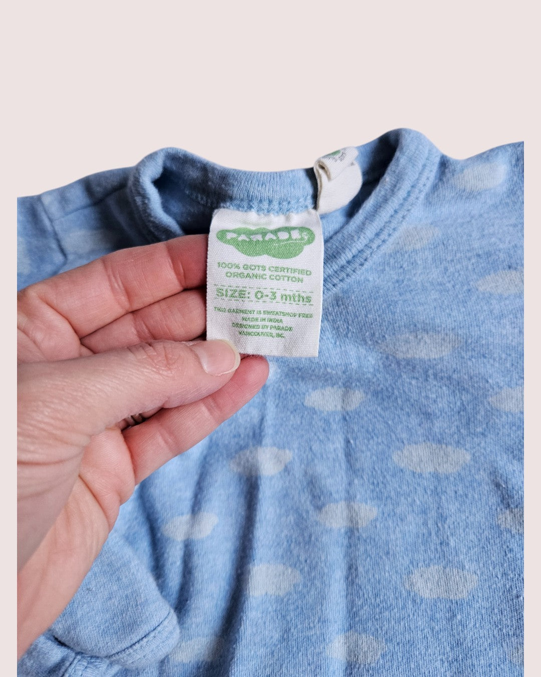 Parade Organics sleep gown 0-3m