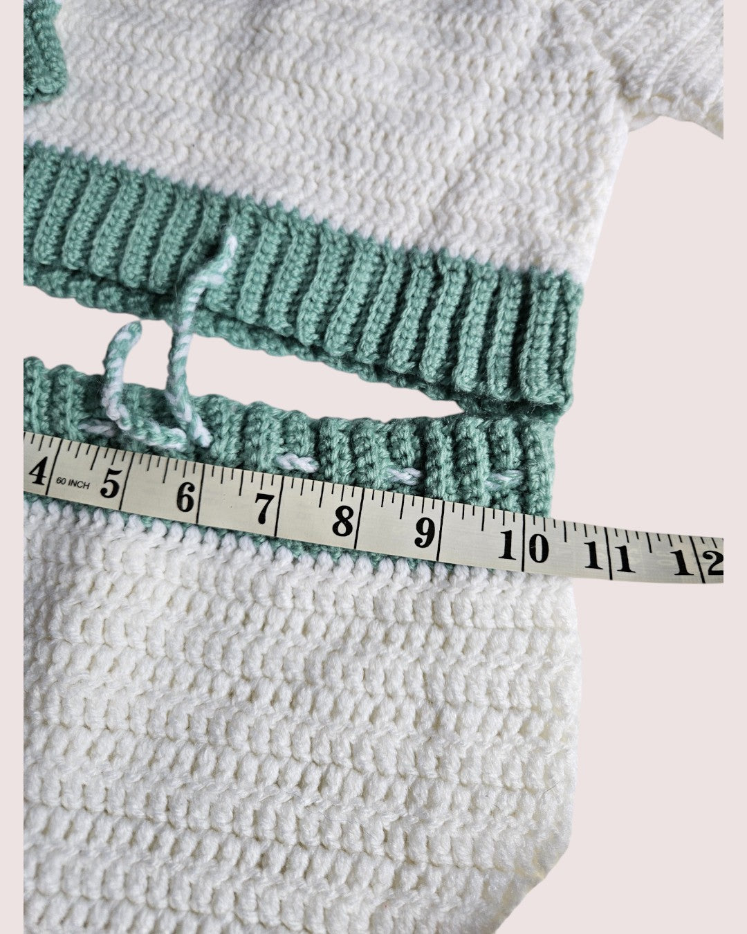 Handknit sweater and pant set 12-18m