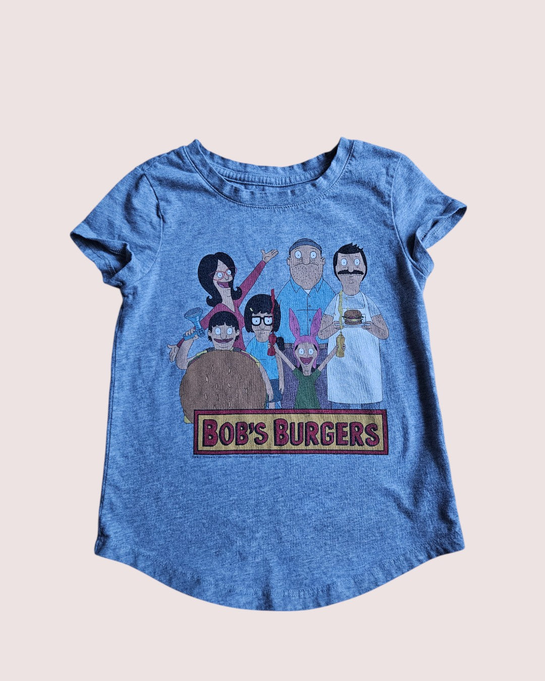 Bob's Burgers tee Tagged 6/7 Y best fit 4T