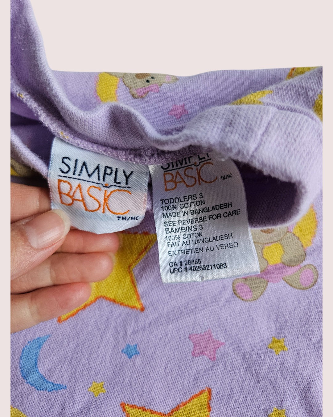 Simply Basics two piece pj set 3T
