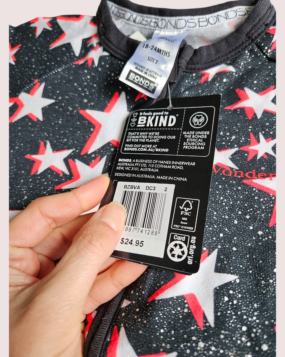 NWT Bonds Wondersuit Size 2 equivalent to 18-24M