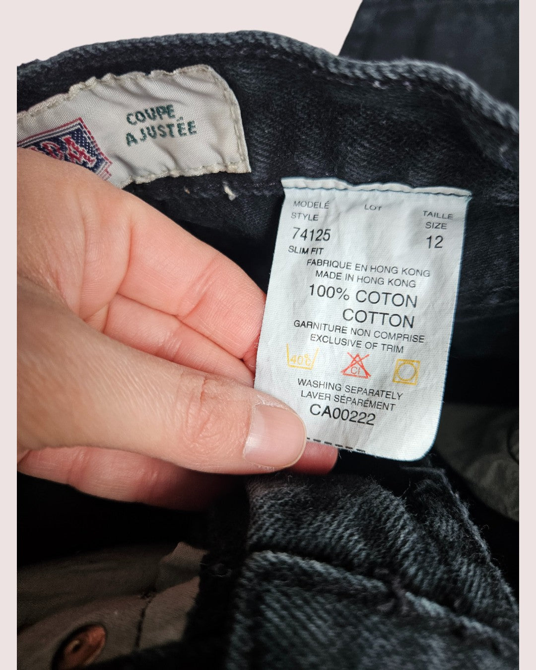 Vintage Nevada black jeans Tagged 12 slim