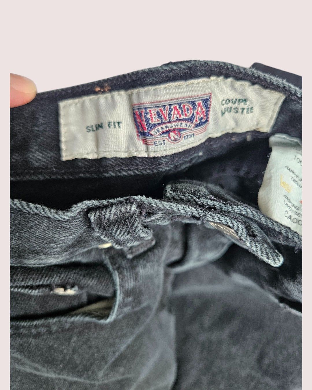 Vintage Nevada black jeans Tagged 12 slim