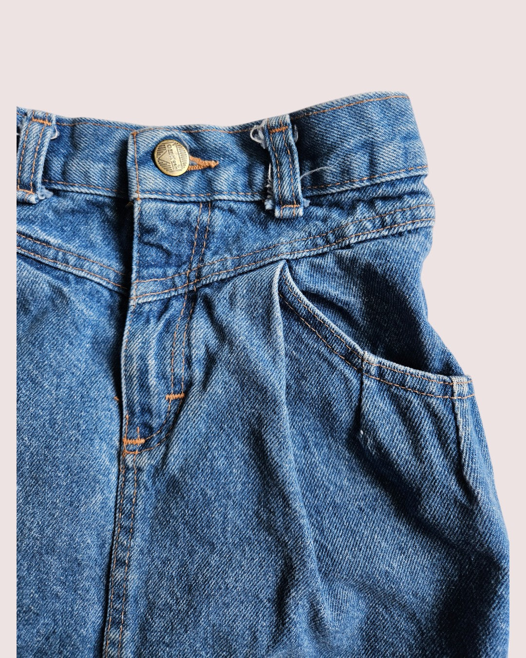 Vintage Oshkosh pleat front denim skirt approx 4-6T