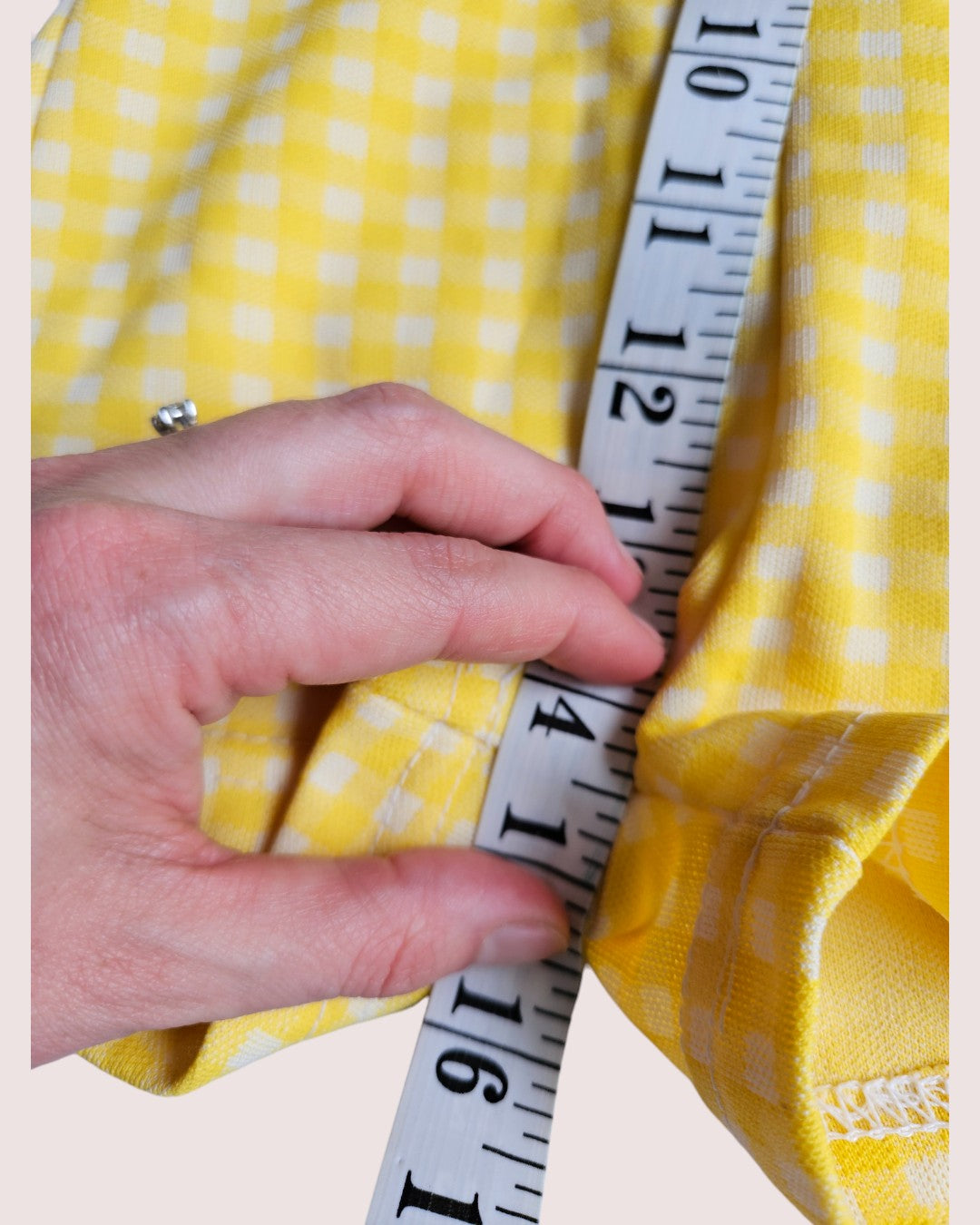 Vintage checkered shortalls approx 6-9m