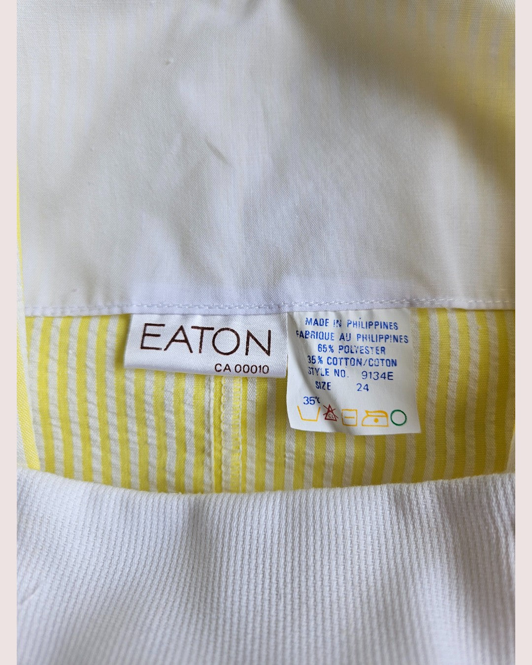 Vintage Eaton seersucker set Tagged 24m, best fit 12-18m