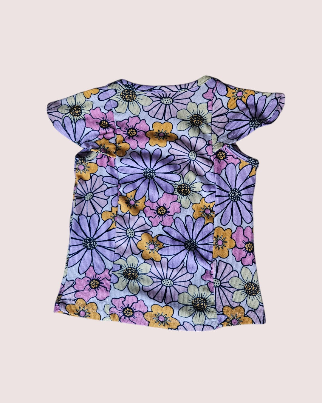 Monkey Bars floral cap sleeve tank top 2-3T