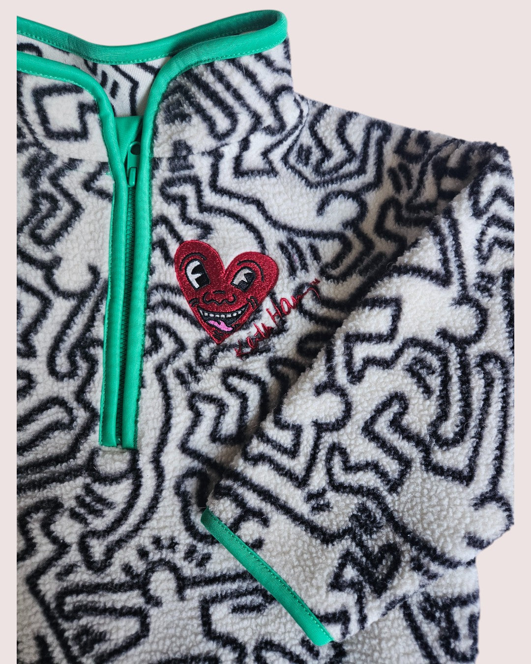 H&M x Keith Haring zip fleece 2-4Y