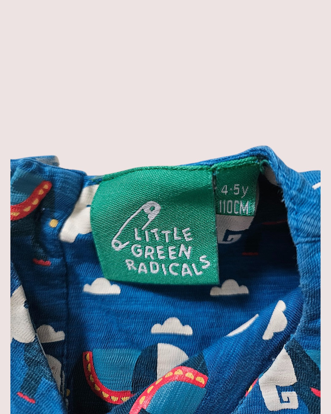Little Green Radicals elephant dress 4-5y