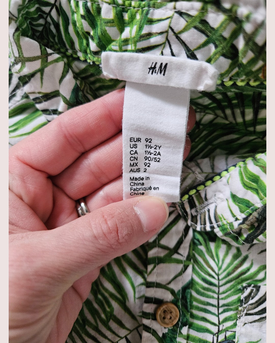 H&M button up shirt 1.5-2y