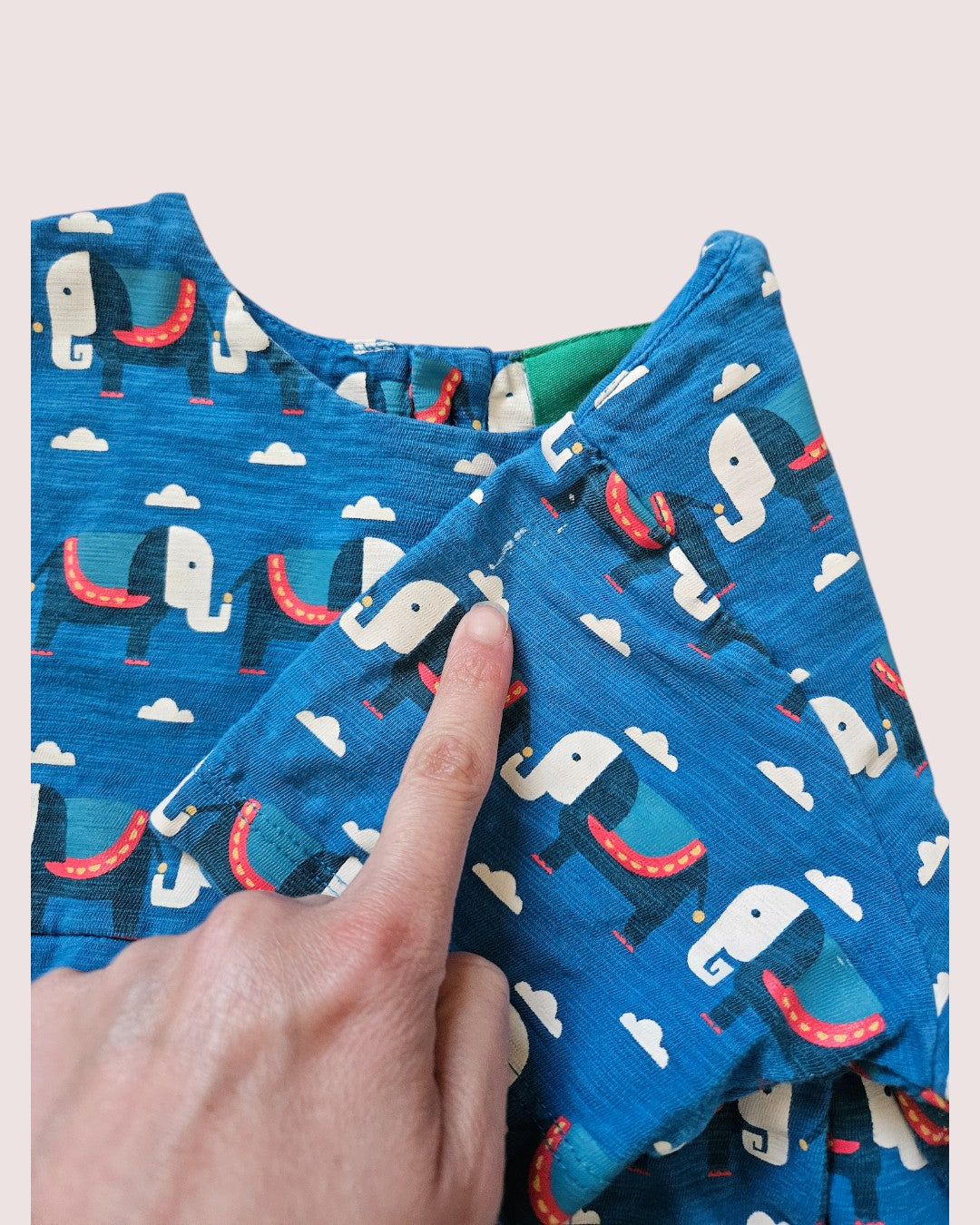 Little Green Radicals elephant dress 4-5y